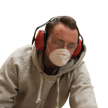 White - Side - Silverline Comfort Dust Mask (Pack of 50)