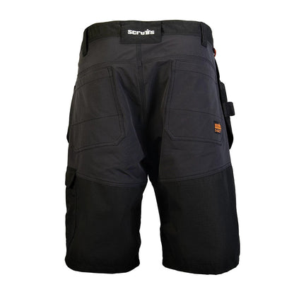 Black - Back - Scruffs Mens Trade Holster Shorts