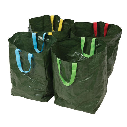 Green - Back - Silverline Recycling Bags (Pack of 4)