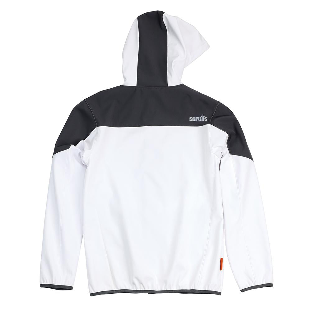 White-Graphite - Back - Scruffs Unisex Adult Soft Shell Jacket