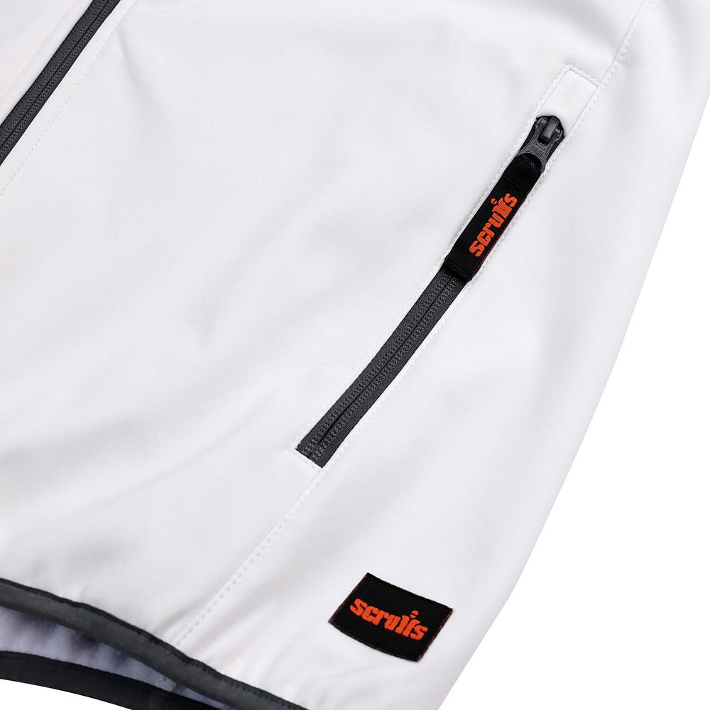 White-Graphite - Pack Shot - Scruffs Unisex Adult Soft Shell Jacket