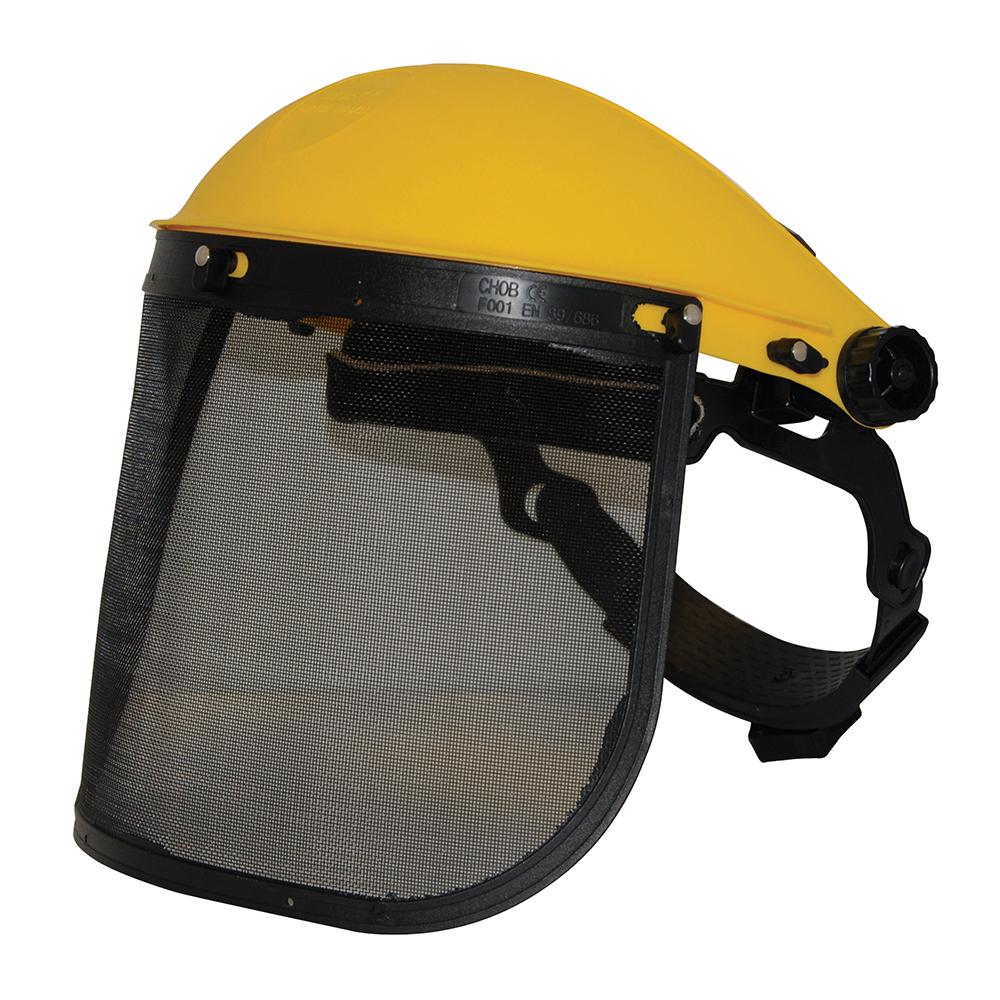 Yellow-Black - Front - Silverline Mesh Safety Face Shield
