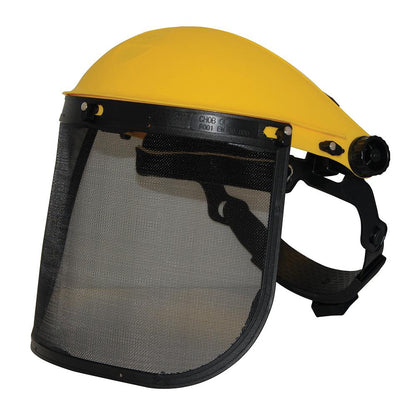 Yellow-Black - Front - Silverline Mesh Safety Face Shield