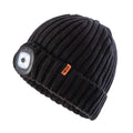 Black - Front - Scruffs Unisex Adult Knitted LED Light Beanie