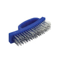Blue-Silver - Side - Silverline D-Handle Wire Brush