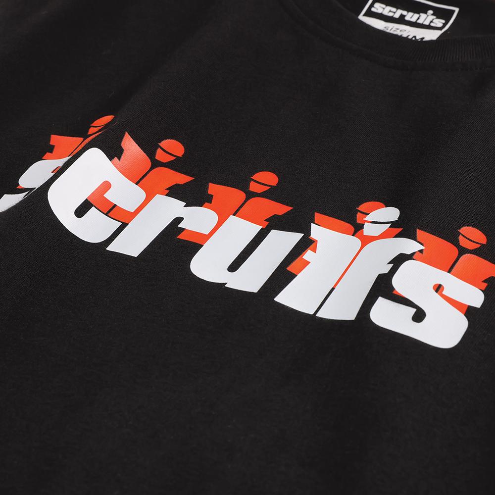 Black - Close up - Scruffs Mens Graphic T-Shirt