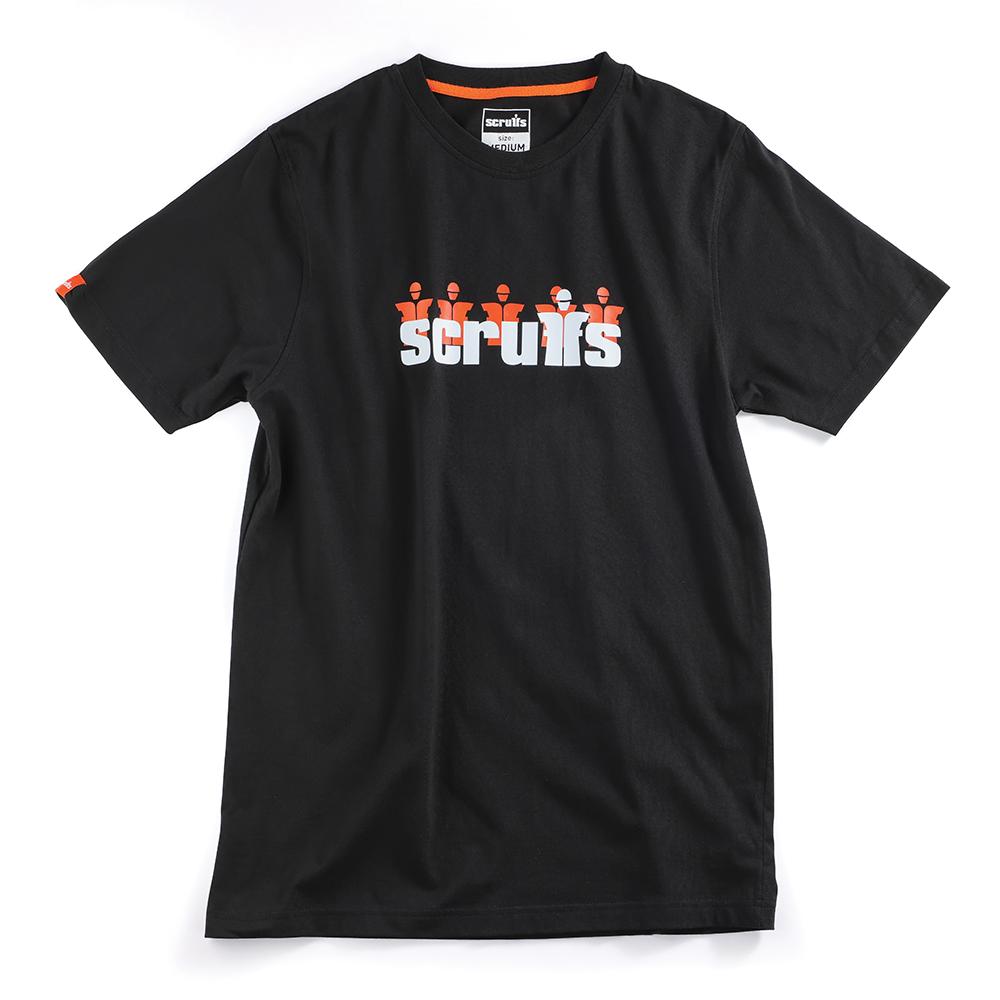 Black - Front - Scruffs Mens Graphic T-Shirt