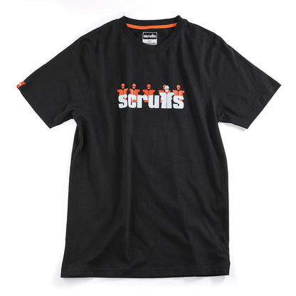 Black - Front - Scruffs Mens Graphic T-Shirt