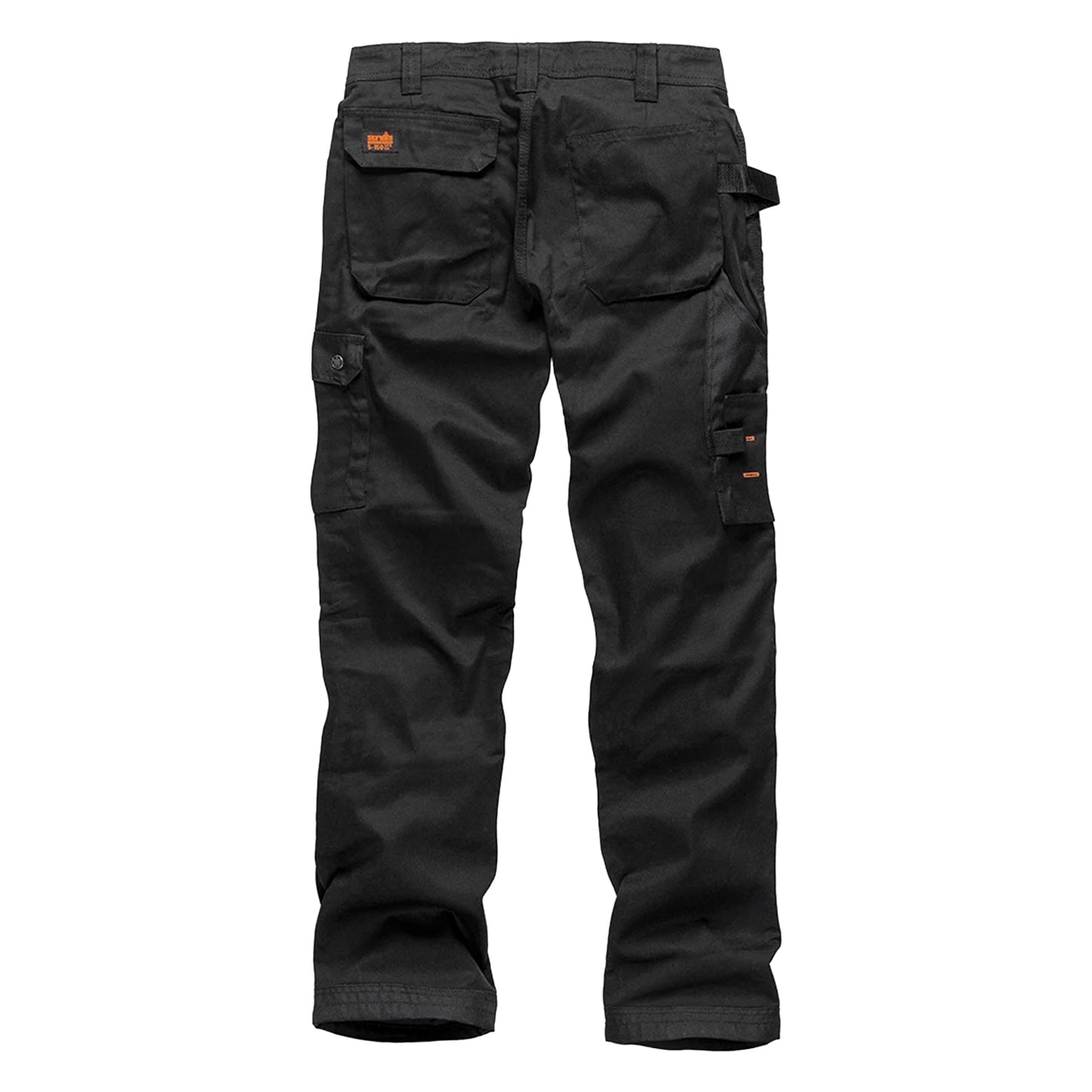 Black - Back - Scruffs Mens Worker Plus Work Trousers