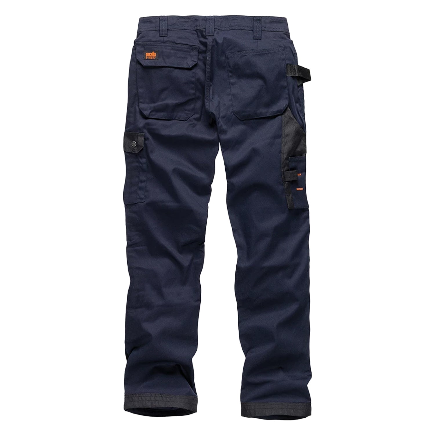 Navy - Back - Scruffs Mens Worker Plus Work Trousers