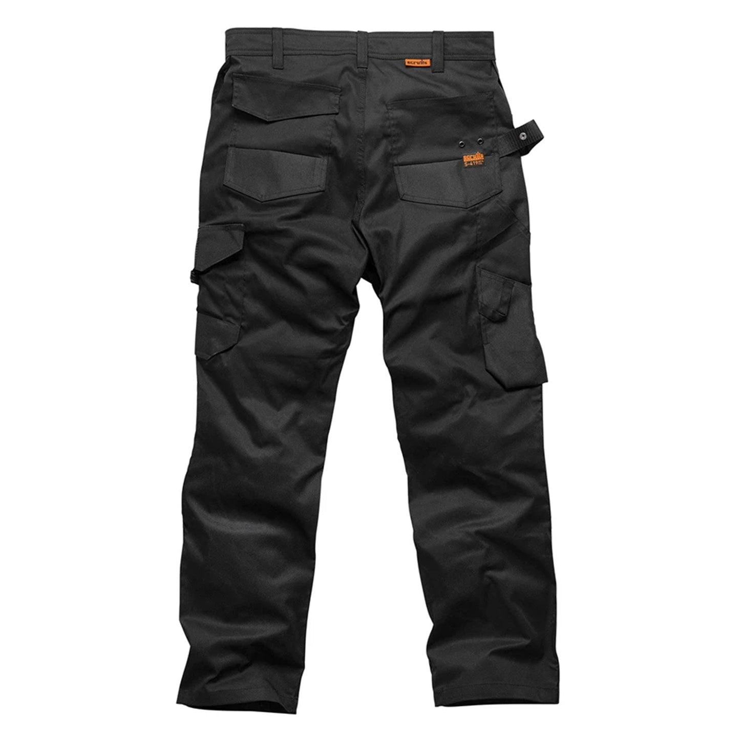 Black - Back - Scruffs Mens Trade Flex Work Trousers