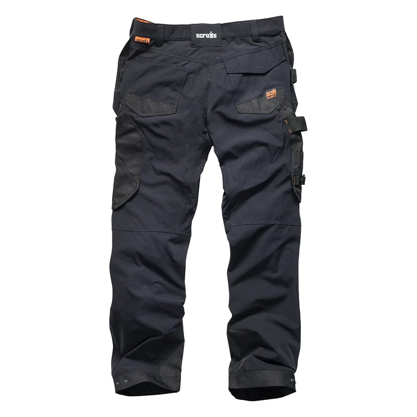 Black - Back - Scruffs Mens Pro Flex Plus Work Trousers