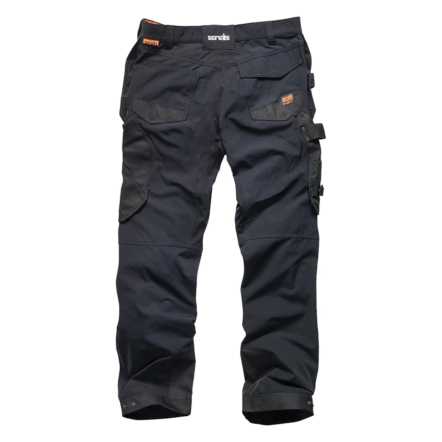 Black - Back - Scruffs Mens Pro Flex Plus Work Trousers