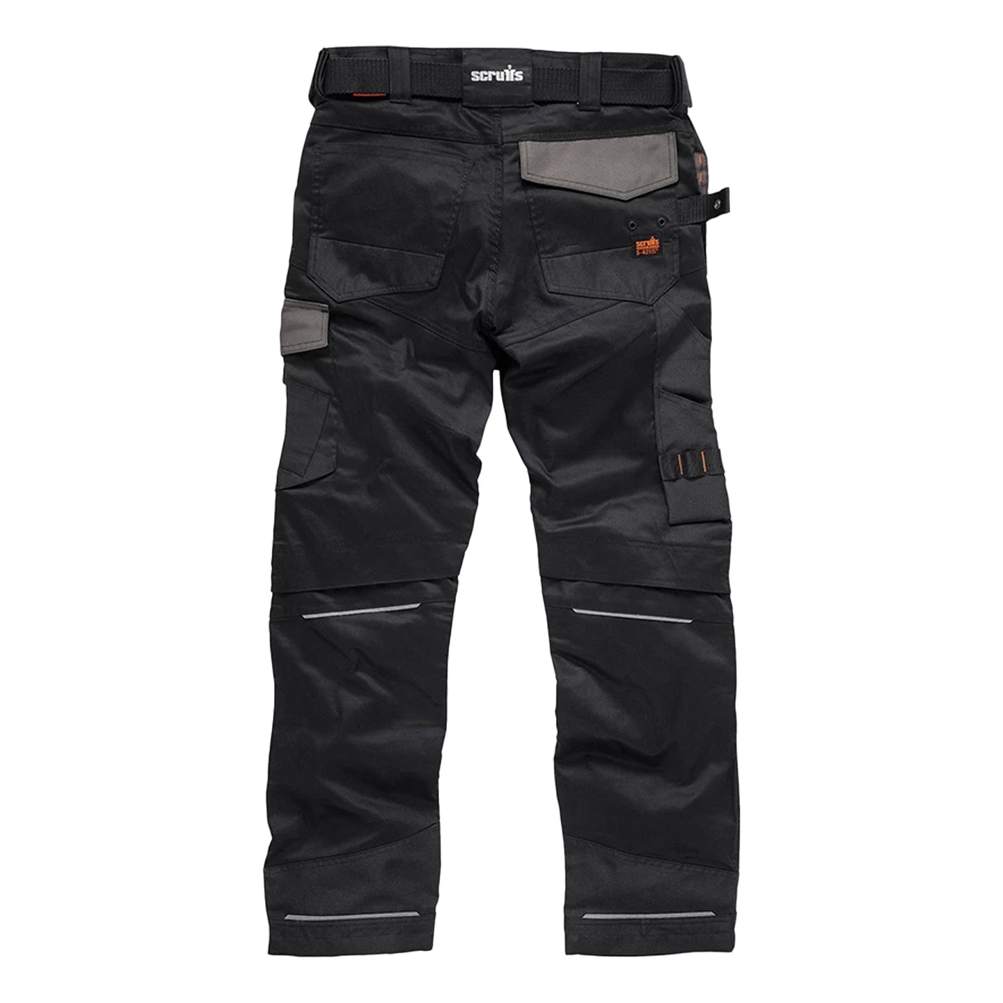 Black - Back - Scruffs Mens Pro Flex Holster Pocket Work Trousers