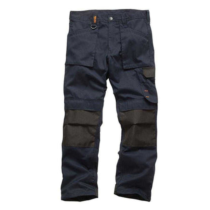 Navy - Front - Scruffs Mens Work Trousers