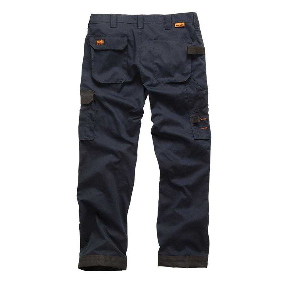 Navy - Back - Scruffs Mens Work Trousers