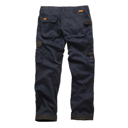 Navy - Back - Scruffs Mens Work Trousers