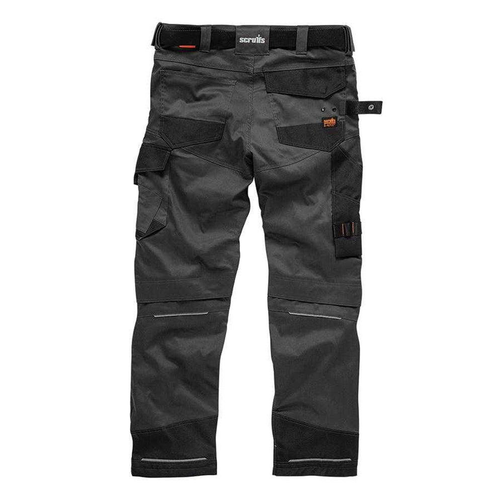 Graphite - Back - Scruffs Mens Pro Flex Work Trousers