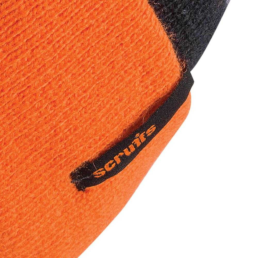 Black-Orange - Back - Scruffs Trade Bobble Beanie