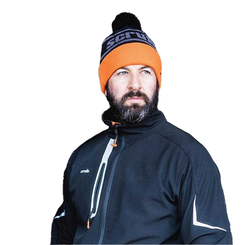 Black-Orange - Lifestyle - Scruffs Trade Bobble Beanie