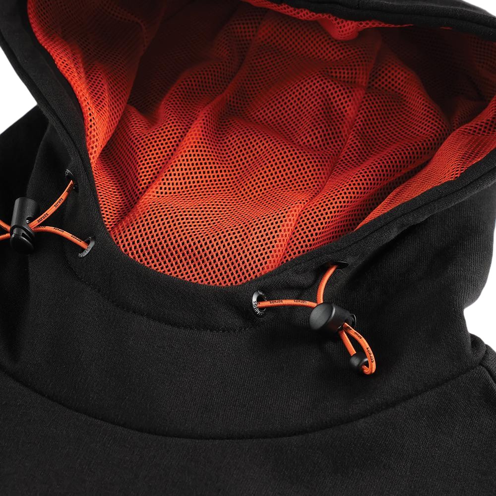 Black - Side - Scruffs Mens Tech Logo Hoodie