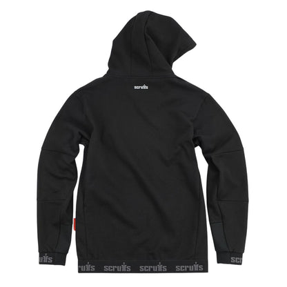 Black - Back - Scruffs Mens Tech Logo Hoodie
