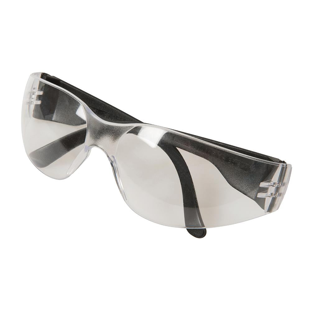 Clear-Black - Front - Silverline Wrap Around Safety Glasses