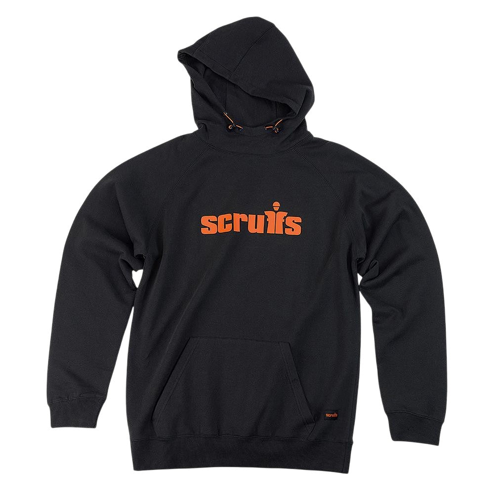 Black - Front - Scruffs Mens Tamworth Logo Hoodie