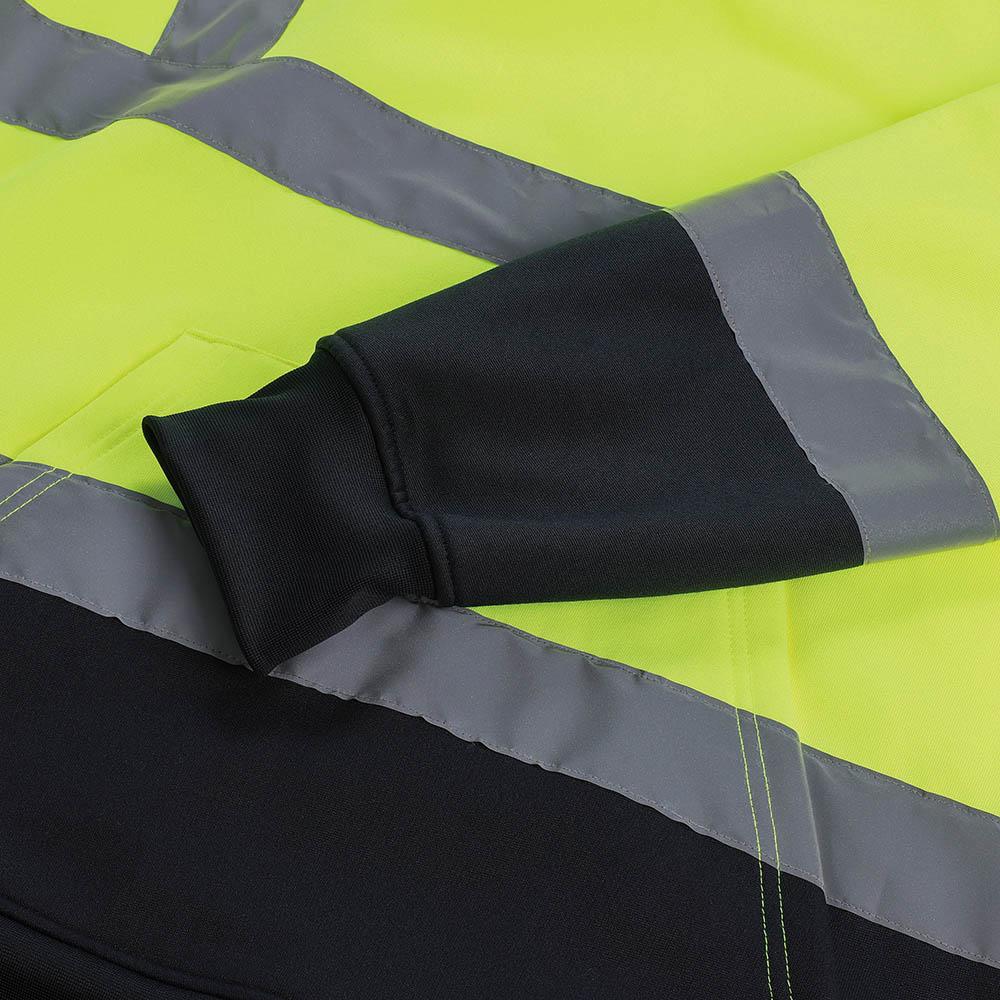 Yellow-Navy - Lifestyle - Scruffs Mens Hi-Vis Hoodie