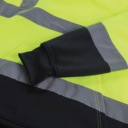 Yellow-Navy - Lifestyle - Scruffs Mens Hi-Vis Hoodie
