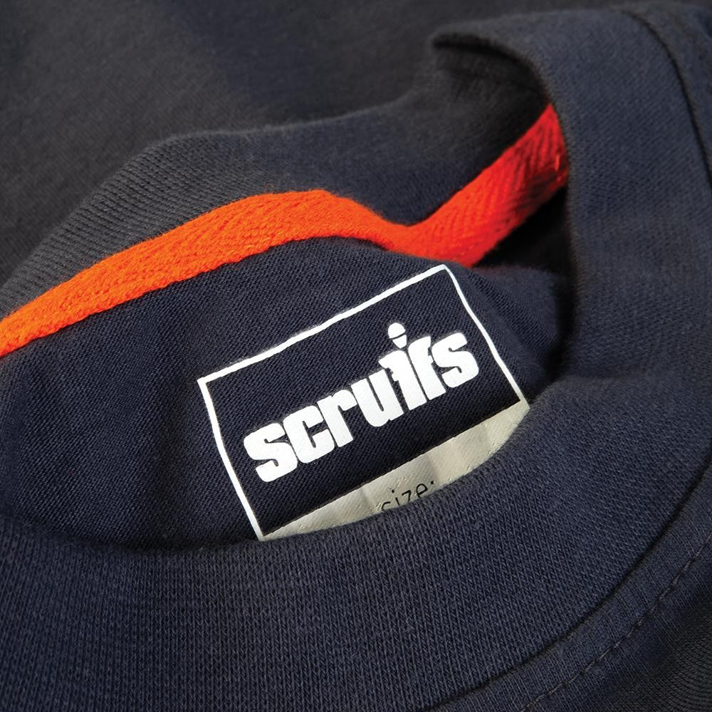 Navy - Side - Scruffs Mens Eco-Worker T-Shirt