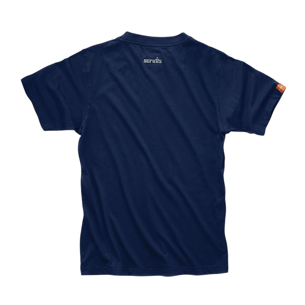Navy - Back - Scruffs Mens Eco-Worker T-Shirt