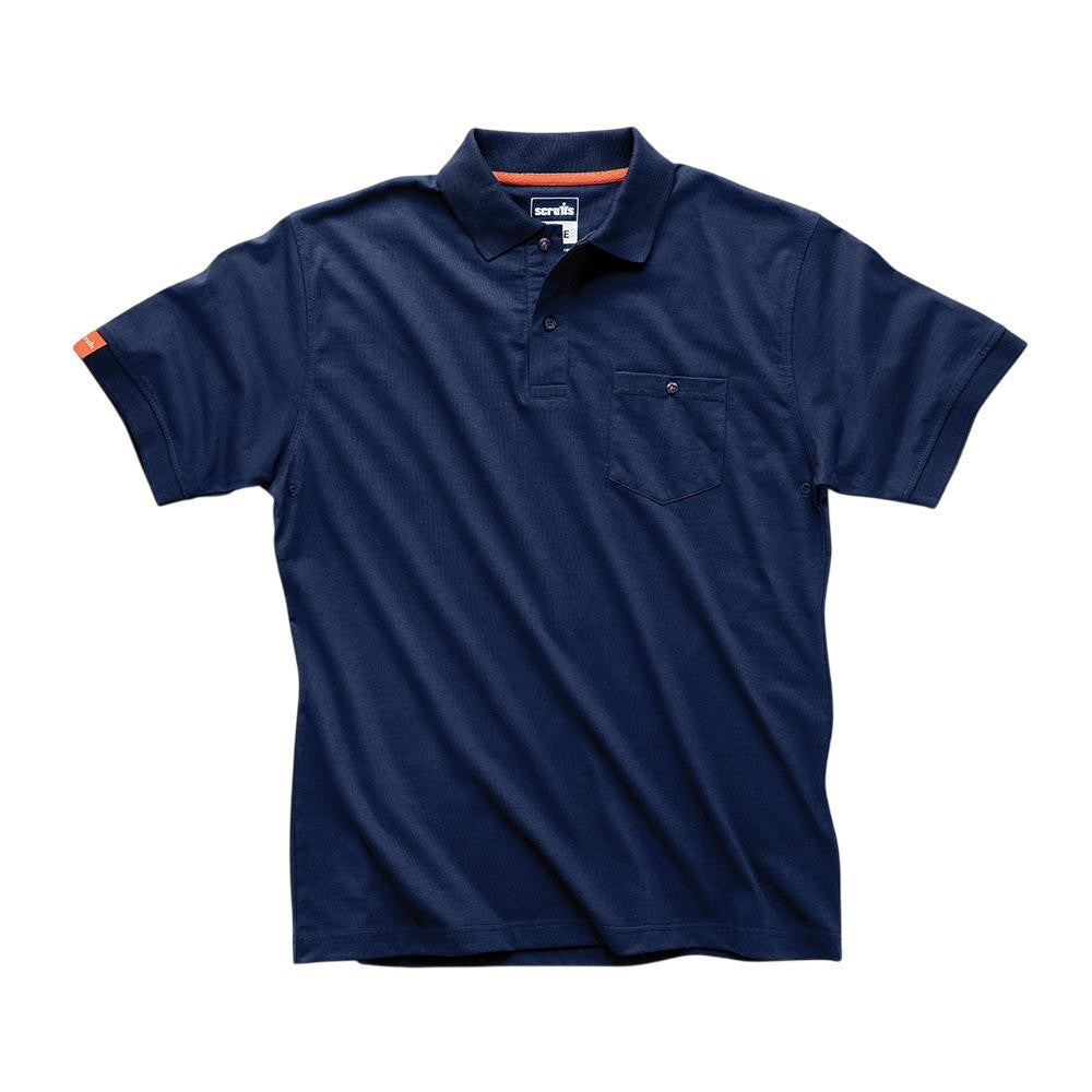 Navy - Front - Scruffs Womens-Ladies Eco-Worker Polo Shirt