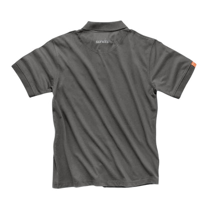 Graphite - Back - Scruffs Mens Eco-Worker Polo Shirt