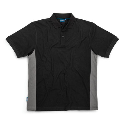 Black-Charcoal - Front - Scruffs Womens-Ladies Two Tone Polo Shirt