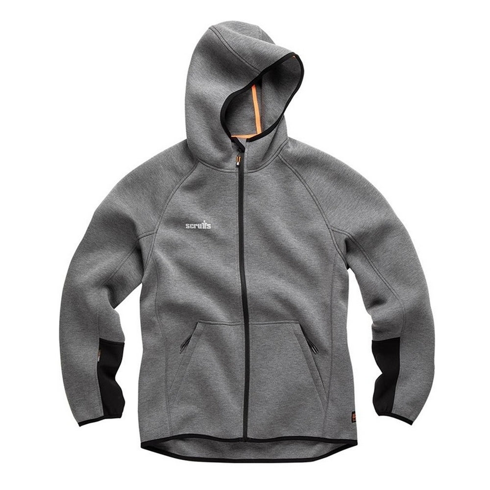 Charcoal - Front - Scruffs Mens Trade Air Layer Hoodie