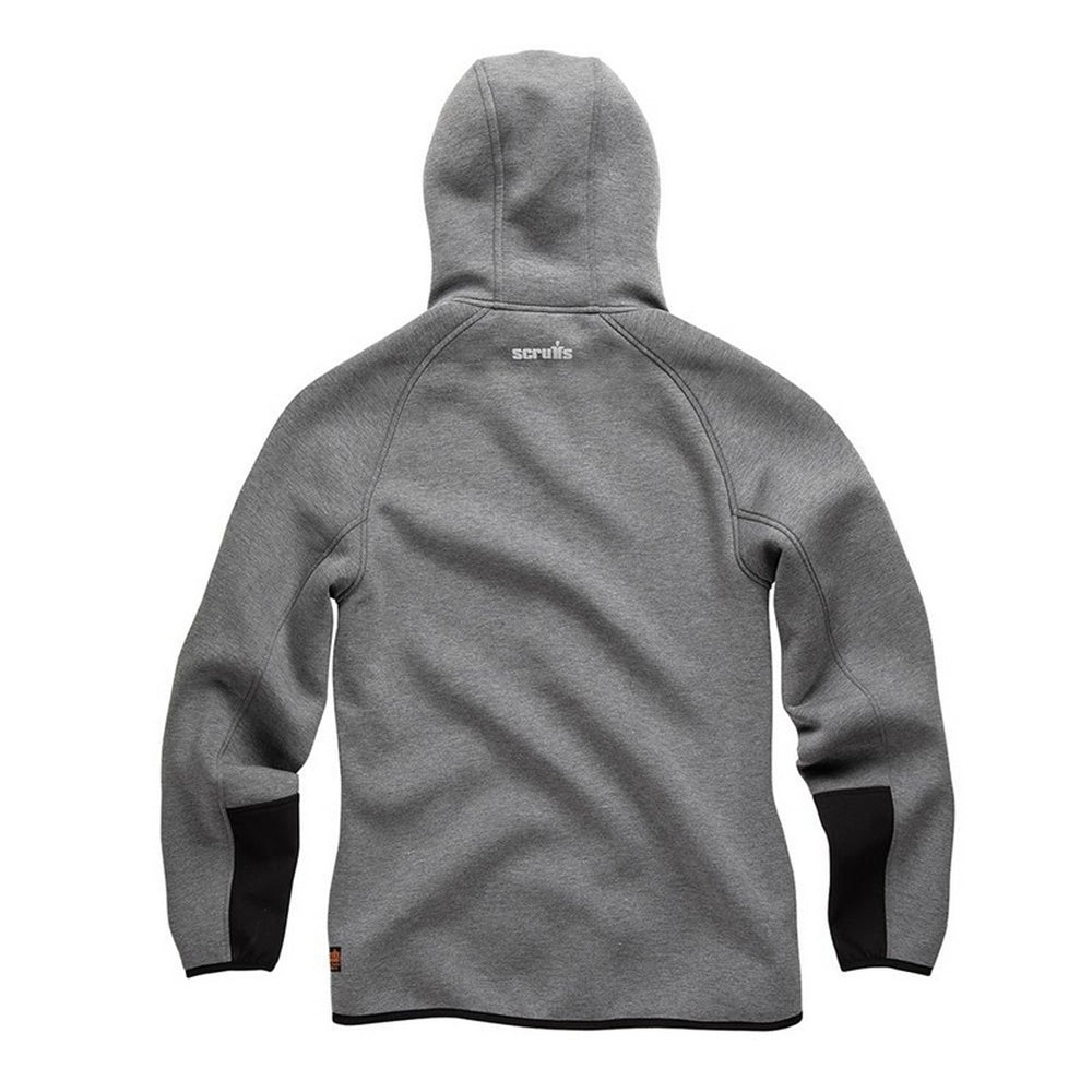 Charcoal - Back - Scruffs Mens Trade Air Layer Hoodie