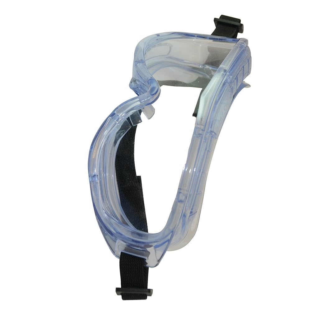 Clear - Back - Silverline Unisex Adult Panoramic Safety Goggles