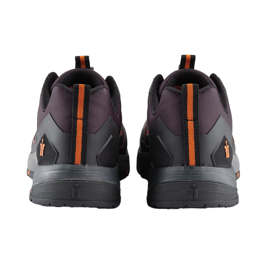Black-Orange - Back - Scruffs Mens Safety Trainers