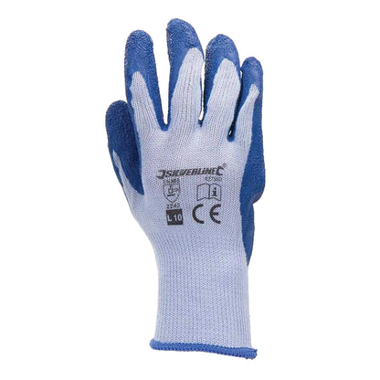 Blue-White - Front - Silverline Latex Gloves