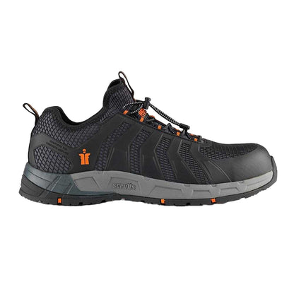 Black - Side - Scruffs Mens Argon Safety Trainers