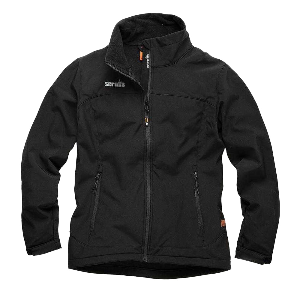Black - Front - Silverline Womens-Ladies Trade Softshell Jacket