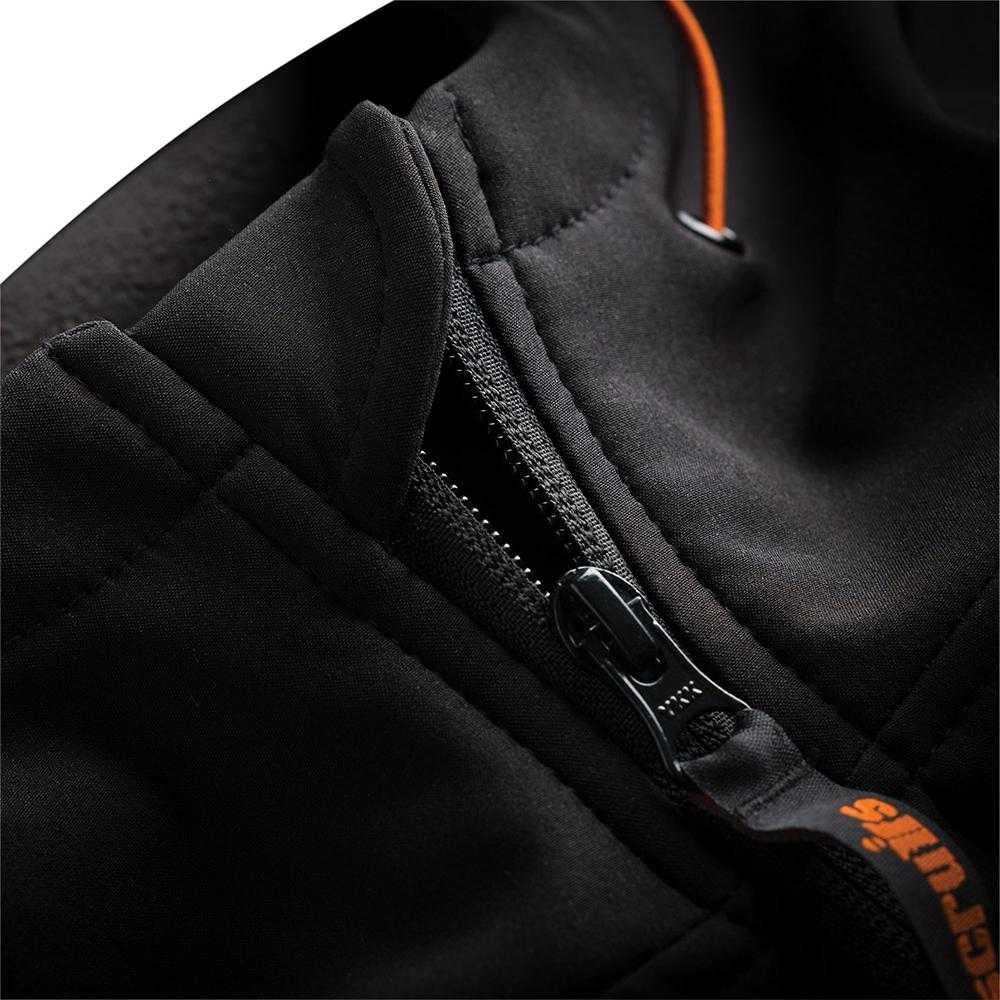 Black - Side - Scruffs Mens Softshell Jacket