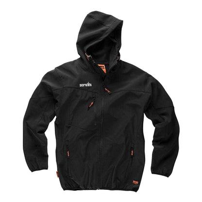 Black - Front - Scruffs Mens Softshell Jacket
