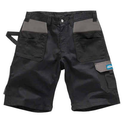 Black - Front - Tough Grit Mens Holster Pocket Work Shorts