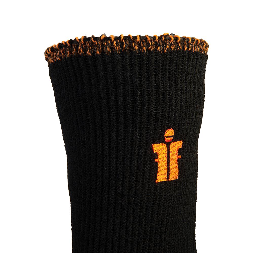 Black-Orange - Lifestyle - Scruffs Mens Thermal Ankle Socks