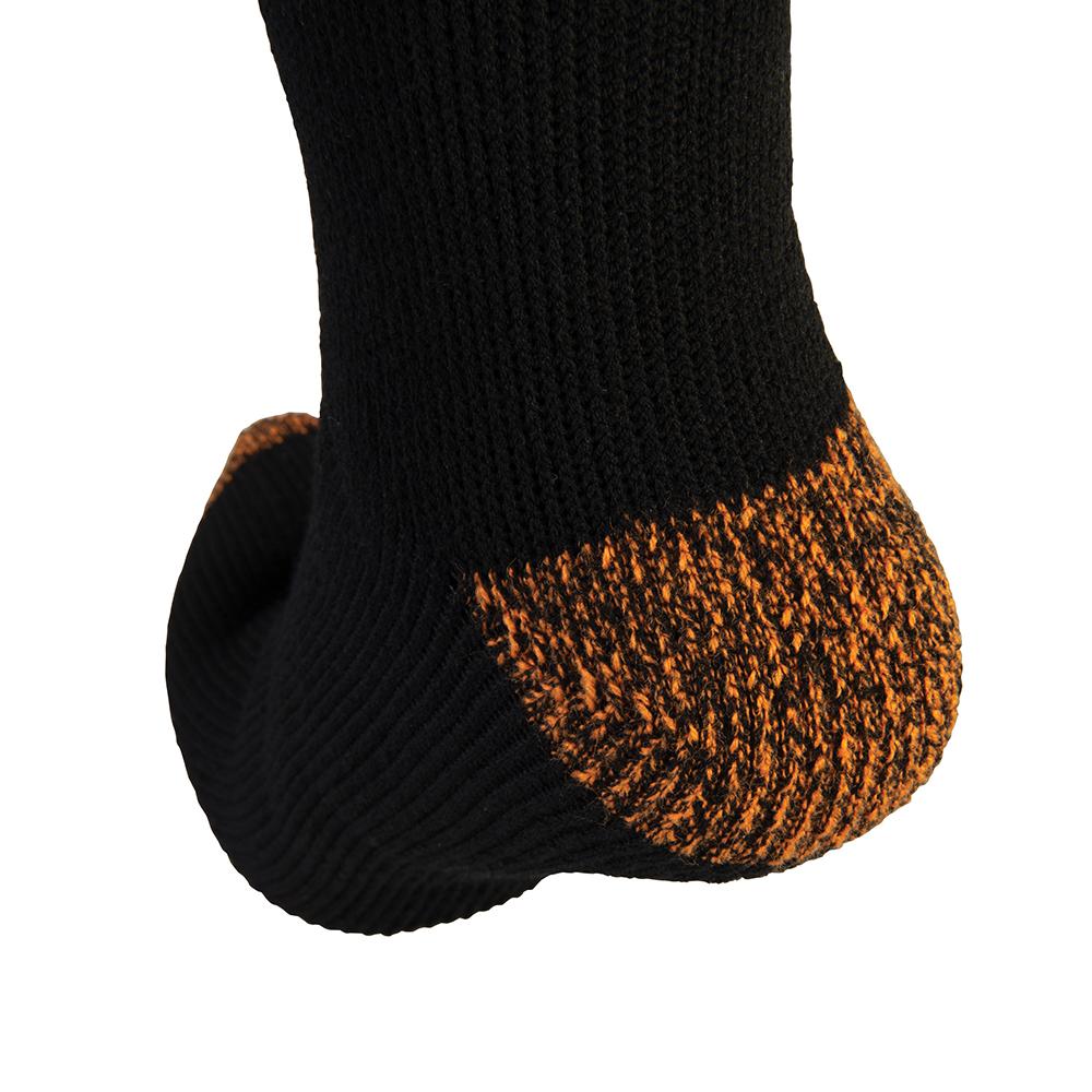 Black-Orange - Back - Scruffs Mens Thermal Ankle Socks