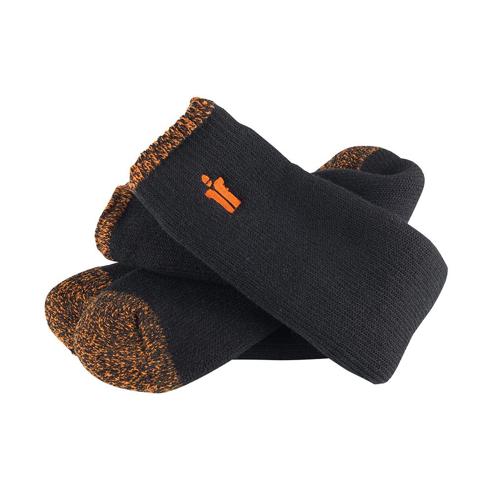 Black-Orange - Front - Scruffs Mens Thermal Ankle Socks