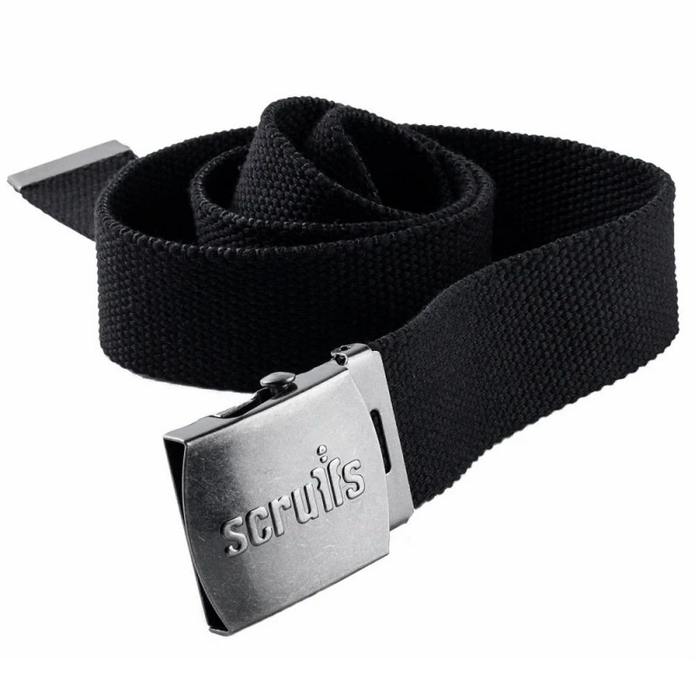 Black - Front - Scruffs Mens Logo Belt