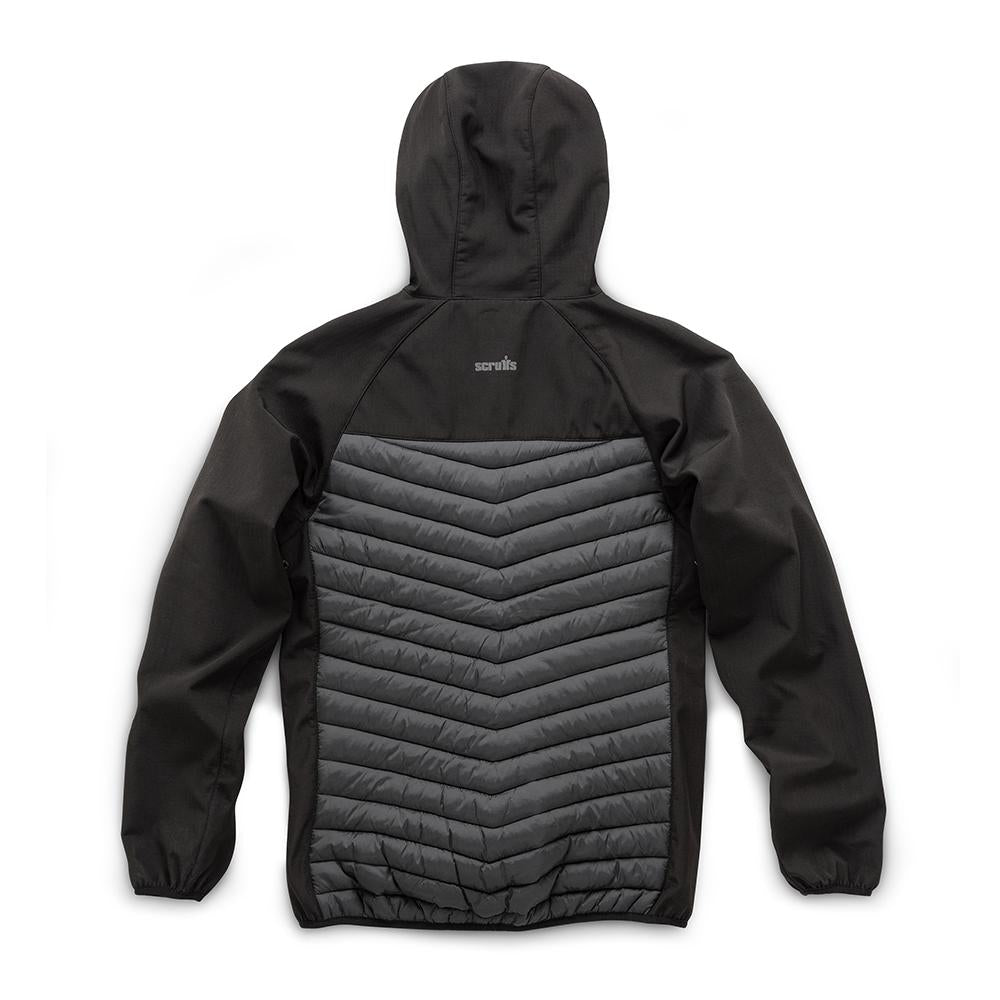 Grey-Black - Close up - Scruffs Mens Padded Jacket